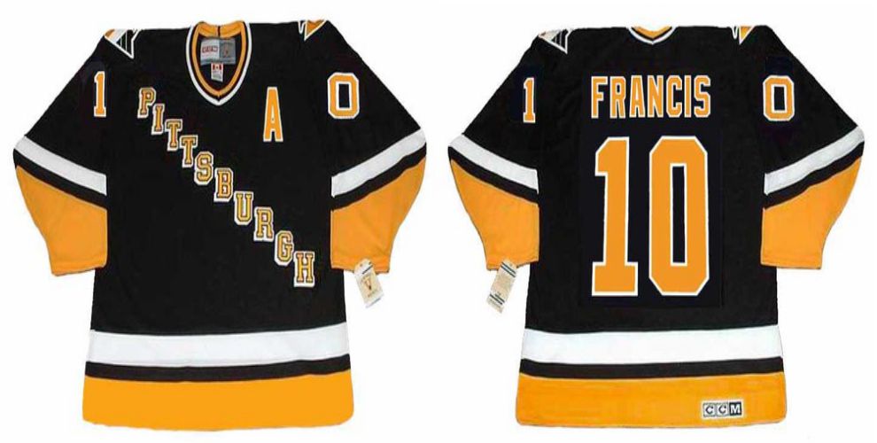 2019 Men Pittsburgh Penguins #10 Francis Black CCM NHL jerseys1